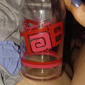 Source Unknown Red Glass Tumbler